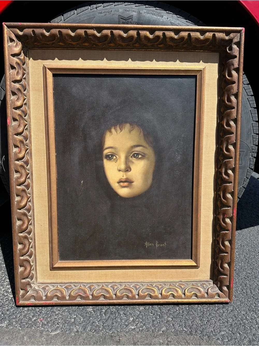 Allen B. By Allen Schwartz Portrait in Black and Gold